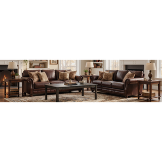 Sunvega Contemporary Rectangular Dining Table with Dark Wood Finish for Dining Room