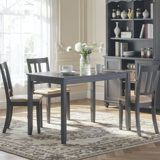 Sunvega Walnut Square Wood Dining Table for Kitchen with Counter Height and Tapered Legs