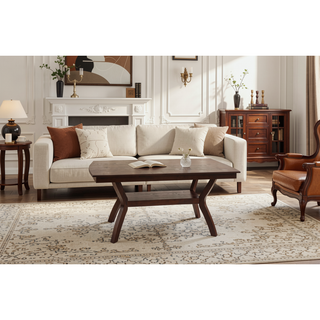 Sunvega Contemporary Espresso Finish Solid Wood Counter Height Dining Table with Shelve