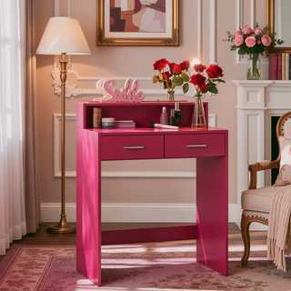 Sunvega Hollywood Style Vanity Desk with Mirror and 11 Lights 3 Modes Large Drawer for Bedroom