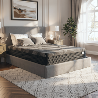 Sunvega Diamond Matrix Copper Cooling Hybrid Waterfall Top Mattress with Medium Feel