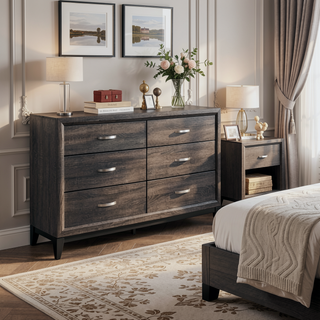 Sunvega Modern Contemporary White Finish Wooden Nightstand with 2 Dovetail Drawers