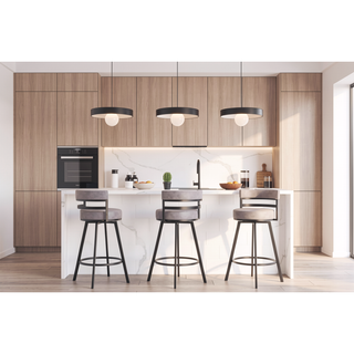 Sunvega Heavy Duty 360 Swivel Bar Stool with Scratch Resistant Finish