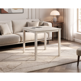 Sunvega Farmhouse 5-Pack Counter Dining Set with Plank Effect Top and Shaped Seat