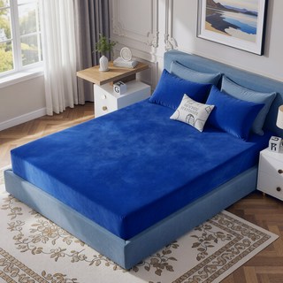 Sunvega Kids 7" Blue Full Mattress with Water Resistant Memory Foam