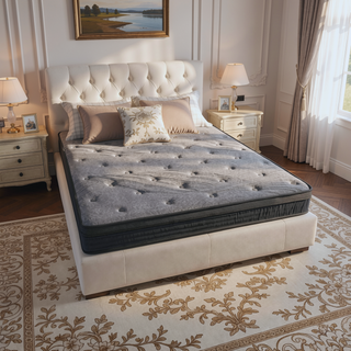 Sunvega 12 Inch Soft-Medium Firm Pocket Coil Mattress with 560 Coils for Support