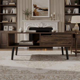 Sunvega Hamburg Coffee Table with One Open Shelf and One Drawer