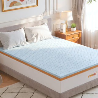Sunvega 3 Inch King Size Copper Gel Memory Foam Cooling Mattress Topper CertiPUR-US Certified