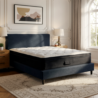 Sunvega Hybrid Plush Queen Mattress with Pocketed Coils and Cooling Fabric