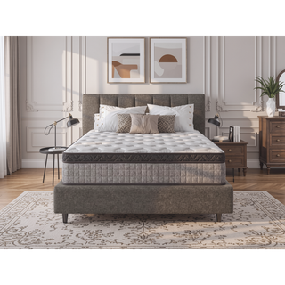Sunvega 12 Inch King Diamond Hybrid Cooling Gel Memory Foam Mattress for Pressure Relief and Motion Isolation