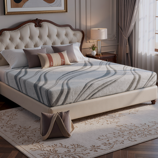 Sunvega 8" Firm King Cooling Gel Memory Foam Mattress with Heat Wicking Fabric
