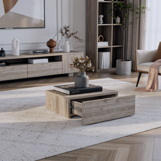 Sunvega Modern Floating Nightstand with Spacious Drawer and Generous Top Surface