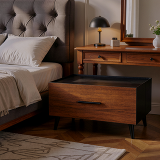 Sunvega Sturdy MDF Frame Dresser with Six Spacious Fabric Drawers