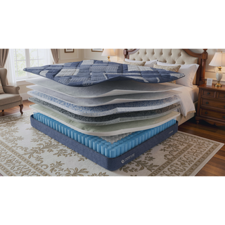 Sunvega Pocket InnerSpring Unit with Memory Foam and Super Soft Fabric Cover