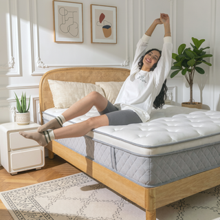 Sunvega 12 Inch Cooling Gel Memory Foam Hybrid Mattress with Pocket Springs for Medium Firmness