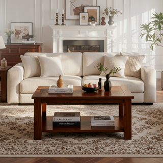 Sunvega Modern Waterfall Bench with Cozy Boucle Fabric for Bedroom