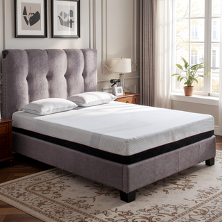 Sunvega 10 Inch Cooling Copper Infused Memory Foam Mattress King Size with Plush Support