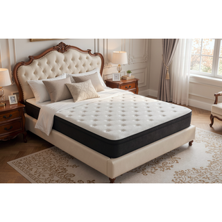 Sunvega 12 Inch Medium Firm Euro Top Hybrid Memory Foam Mattress in a Box
