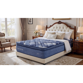 Sunvega Pocket InnerSpring Unit with Memory Foam and Super Soft Fabric Cover