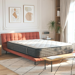 Sunvega 12 Inch King Size Plush Gel Memory Foam Hybrid Pocket Coil Mattress