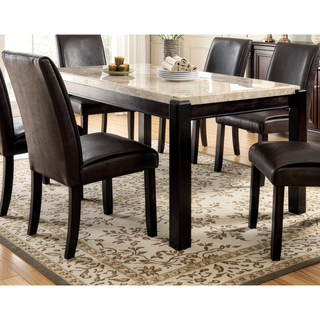 Sunvega Modern Natural Tone Dining Table with Open Lower Shelf for Kitchen