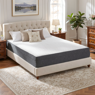 Sunvega Gel-Infused Memory Foam Mattress with Edge Support and Cooling Cover Twin