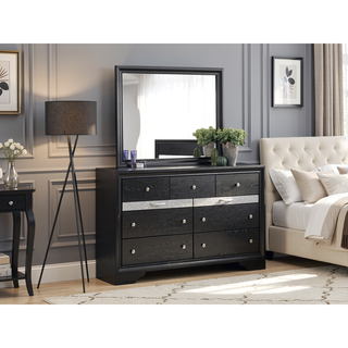 Sunvega Dark Brown Tufted Polyurethane Upholstered King Size Bed Frame