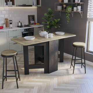 Sunvega Gateleg Folding Table with Transformative Design and Elegant Finish