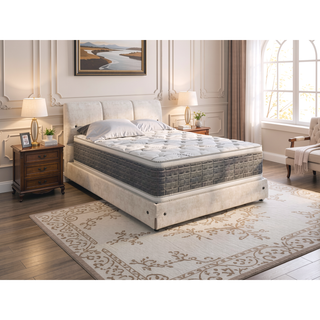 Sunvega 14.5" Thick Twin XL Pillow Top Two Sided Bamboo Mattress for Superior Comfort