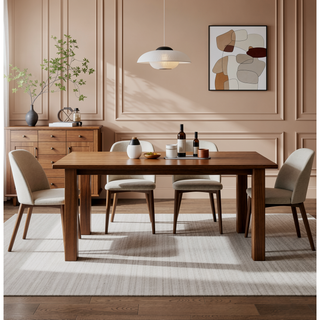 Sunvega Fuji Contemporary Dining Table with Clear Glass Top and Stainless Steel Legs