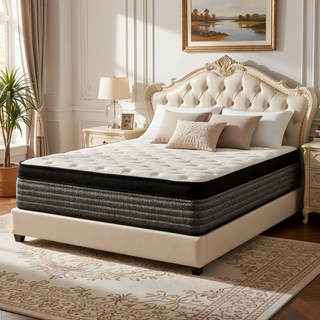Sunvega Plush 14" Queen Size Hybrid Gel Memory Foam Pocket Spring Mattress