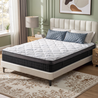 Sunvega 10 Inch Queen Size Breathable Cooling Gel Memory Foam Hybrid Mattress