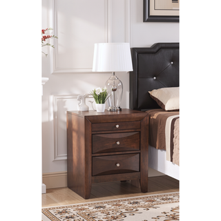 Sunvega Dark Brown Tufted Polyurethane Upholstered King Size Bed Frame