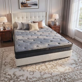 Sunvega 12 Inch Soft-Medium Firm Pocket Coil Mattress with 560 Coils for Support