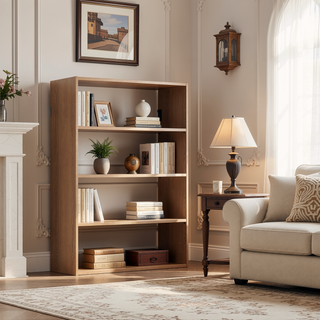 Sunvega Modular Oak Wall Mounted Wood Closet System with Ample Storage