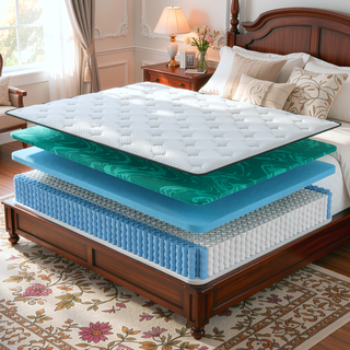 Sunvega Diamond Zen 11 Inch Medium Feel Memory Foam Hybrid Mattress with Euro-Top