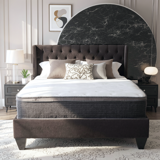 Sunvega Plush Euro Top Gel Memory Foam Hybrid Mattress with Pocket Coils