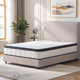 Sunvega King Size Hybrid Mattress with Zoned Pocket Springs and Gel Memory Foam