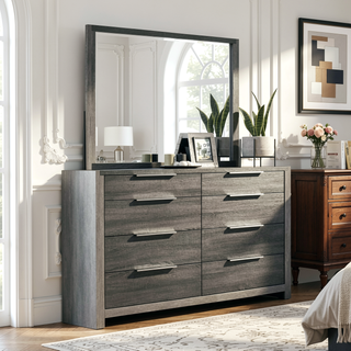 Sunvega Modern Transitional Beige Finish Nightstand with Three Wooden Drawers