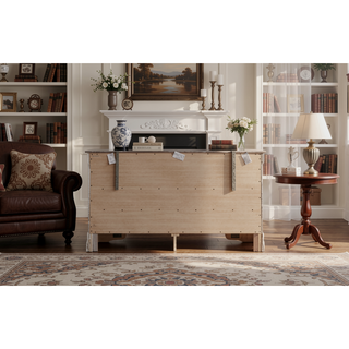 Sunvega Silver Champagne Nightstand with Two Spacious Drawers for Bedroom