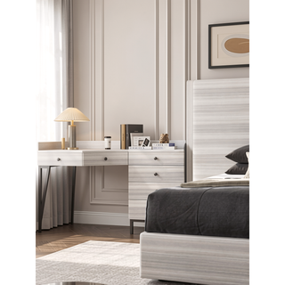Sunvega Modern Sleek Design Chest with Polished Chrome Accents and Spacious Storage