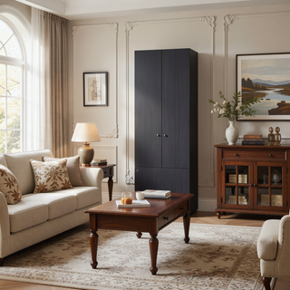 Sunvega Three Door Cabinet with Three Shelves for Bedroom Storage