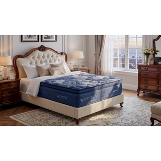 Sunvega Midnight Queen Pocket InnerSpring Unit with Memory Foam and Premium Foam Layers