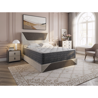 Sunvega 13.5" Twin XL Plush Two Sided Bamboo Mattress with Pocketed Coils