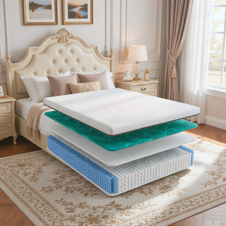 Sunvega Copper Cooling Firm Feel 12" Hybrid Waterfall Top Mattress Twin XL
