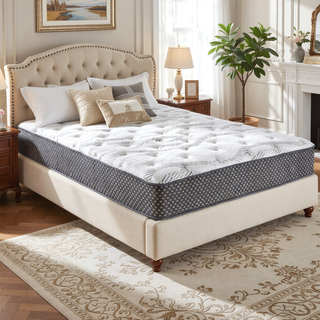 Sunvega 10" Quilted Hybrid Full Mattress with Wicking Fabric and HD Gel Memory Foam