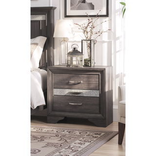 Sunvega Modern Nightstand with 3 Spacious Drawers and Jewelry Organizer