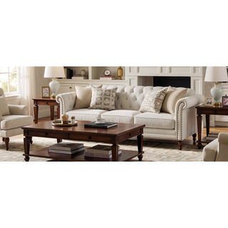 Sunvega Sleek Modern Nightstand with Two Spacious Drawers in Pearl White Finish