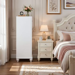 Sunvega Glittering Five-Drawer Dresser with Crystal Hardware for Bedroom