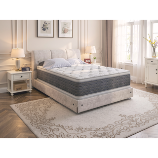 Sunvega 14.5" King Size Two Sided Pillow Top Mattress with Bamboo Fabric